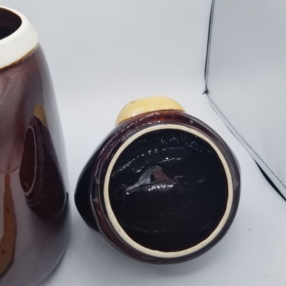 Bear Cookie Jar by M. Kamenstein Portugal Yogi Bear with Tie Grown Up Teddy - Picture 8 of 13